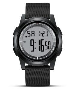 Montres HANPOSH Hommes Chronomètre Militaire Imperméable 30m Rétroéclairage Alarme Minuterie Date