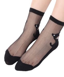 Paires de chaussettes femme mignonnes jaunes épissure bas soie orthopédiques | Chaussettes de sport blanches femmes den