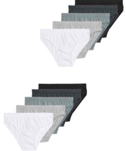 Slips en coton pour enfants M&S (de 2 à 14 ans) - Lot de 10 - Taille unique