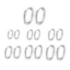 Rainway Boucles d'oreilles rondes plaquées argent - 7 tailles - Hypoallergéniques et polyvalentes - Unisexe