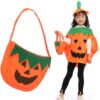 Masques de citrouille Halloween + Comfy à Porter + Familles + Séance de Photo + Éclairage Muet + Grand et Petite Taille