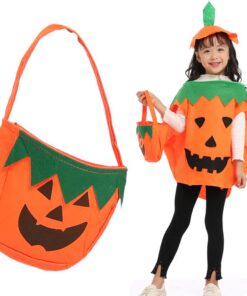 Masques de citrouille Halloween + Comfy à Porter + Familles + Séance de Photo + Éclairage Muet + Grand et Petite Taille