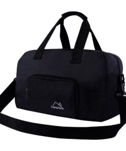 Valise Cabine CampTeck U7269 - Porte Bien, Style et Compacité pour Voyageurs Unisexes - Noir (40 x 20 x 25 cm - 20 L)