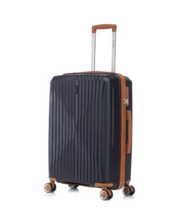 CELIMS Valise Moyenne en Polypropylène Modèle 2025 Bleu Minuit | Taille 65cm 20kg | Serrure TSA 8 Roulettes 360