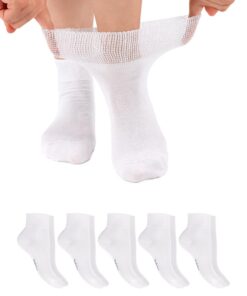 Chaussettes diabétiques Footstar courte ou classique homme femme (6 paires) sans coutures chaudes et confortables
