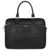 Sac à Main Business Homme PU Cuir Multi Poche Ordinateur Travail Noir - Porte-Document Sacoche Professionnelle Epaule