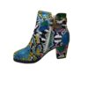 Bottines Femme Générique Fermeture Éclair Chaussures de Travail Outdoor Confortables Imprimé Serpent Mode Jardin Montagn