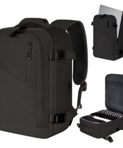 Sac à Dos VOESLD Voyage pour Femme et Homme Gris Foncé, Peut être Utilisé Comme Sac à Dos de Sport et de Loisir, Taille