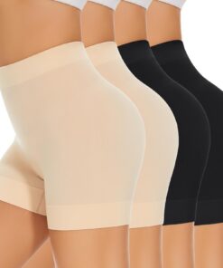 SIMIYA Short cycliste femme anti-frottement OEKO-TEX STANDARD 100 court sans couture pour sportLot de 4