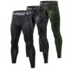 Collants de running pour homme - Séchage rapide - Jogging et cyclisme - Taille 3 pièce