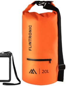 Flintronic Sac Étanche 20L Usage Multifonction pour Randonnée et Pêche avec Longue Sangle Réglable