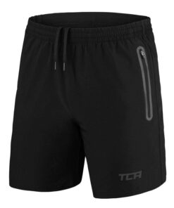 Courtaud sportif homme TCA - Short homme sport avec poche zipée - Bermuda de running léger elite tech - Vêtement en poly
