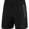 Courte Short Sportive Homme en Polyester avec Poche Zipée et Poche Frontale - Pour Musculation et Fitness - Bermuda Runn