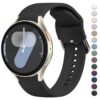 Watches Wanme compatibles avec Samsung Galaxy Watch 6/4/5/7 pour Femmes et Hommes, Bracelet Sport en Silicone Souple 40m
