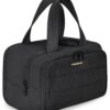 Bagsmart Trousse de Toiletpie Femmes Voyage Noir, Grande, Léger, Largement Ouverte,avec Poignée pour Valise
