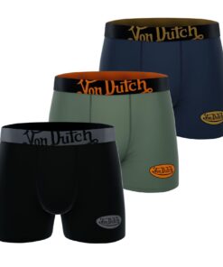 Von Dutch Boxeur ajusté (Lot de 3) - Homme | Taille Adaptable pour reigning confort | Sweat à Capuche Élégant Homme