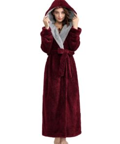 Robe de chambre femme polaire ZFSOCK chaudes Microfibre OEKO-TEX chambre maison Noël cadeau enceinte
