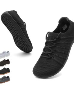 Chaussures pieds nus ZOEASHLEY pour homme - Pieds larges - Minimalistes - Chaussures de course d'été pour le sport et le