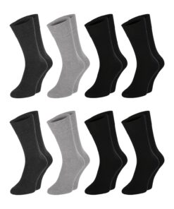 CHiLI Lifestyle Socks - Chaussettes diabétiquesLot de 8 pour homme et femme | Super douces, taille souple, coton durable