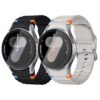Bracelets en silicone souple pour Samsung Galaxy Watch 4 5 6 7, 2 paires 20 mm, Classic Pro Sport (44/46mm)