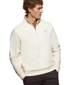 Logo Polo Club Sweat Shirt Zipper Homme 100% Coton