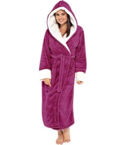 OverDose - Robe de Chambre Femme Ensoldes Grand Taille Chic et Douce en Polaire