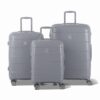 GYL Citadine Set de 3 Valises Rigides Taille S M L Argent Sérrure TSA Garantie À Vie