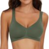 WOWENY Soutien-Gorge Femme sans Armature sans Couture Ajustable Push-up Confortable Soft Shell Minimiseur