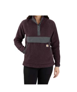 Carhartt Pull en Polaire Extérieur Femme - Coupe Décontractée, Anti-Usure, Chaude pour Travaux de Plein Air et Loisirs