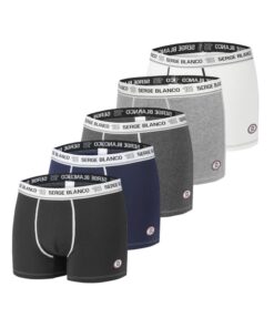 Titre SEO optimisé : Serge Blanco Boxer Homme Coton Hypoallergénique, Agréable Lot de 5