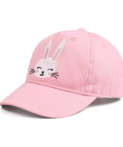 XIAOHAWANG Casquette de Soleil pour Enfants Broderie Ours Lapin 6 Mois-10 Ans Chapeau UV Protectif