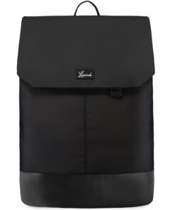 LOVEVOOK Sac à dos pour femme en noir avec grande capacité et design élégant, idéal pour l'université et le bureau, 15.6