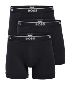 BOSS 3 Boxers en Coton pour Homme - Lot de 3 Boxeurs Ajustés Élégants et Confortables