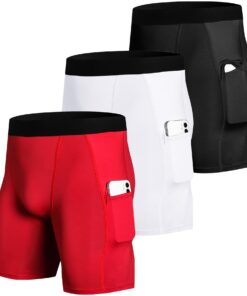 SPVISE Lot de 1 ou 2 t-shirts de compression à manches longues pour homme - T-shirts d'entraînement athlétiques à col ro