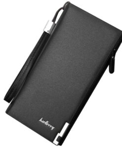Portefeuille YUEcthynous en cuir pour homme - Grand et pratique - Blocage RFID - Noir, Café foncé