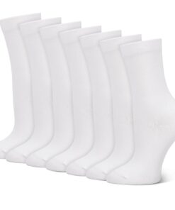 Chaussettes Halinuia Femmes Noir/Blanc Absorbantes Respirantes pour Travail et Sport 35-39