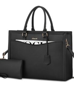 LOVEVOOK Sac fourre-tout pour ordinateur portable de 15,6" grande capacité pour enseignant, sac de travail de bureau fem
