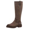 Tamaris Femme 1-25622-43 Botte Tendance En Vogue Pour Femmes En Automne Hiver Fonctionnelle Taille Eu 37-45 Chaussons Mo