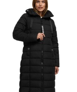 Veste d'hiver Navahoo N036 pour femme - Grande capuche - Coupe-vent et imperméable - Veste chaude