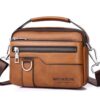 Hjkiopc Sacoche Homme Cuir Petite Shoulder Bag Business pour Voyage et Travailler