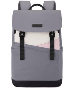 LOVEVOOK Sac à dos pour femme étanche, idéal pour ordinateur portable 15,6 pouces, sac à dos d'écolier