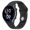 Bracelet en silicone Amazfit GTR 2 GTR 3 Pro 22mm Noir Reglable