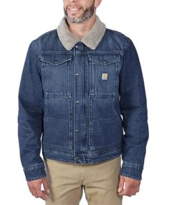 Carhartt Veste d'hiver doublée sherpa Homme Relaxed Fit
