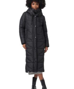 Navahoo B972 Manteau d'hiver long matelassé pour femme chaud confortable_Mode de vie hivernal_Fabrication de qualité