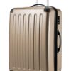 Valise Rigide Champagne Hauptstadtkoffer Alex 75 cm 119 Litres Trolley 4 Roues Multidirectionnelles Grand Bagage
