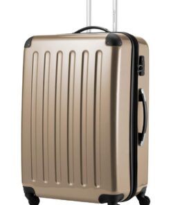 Valise Rigide Champagne Hauptstadtkoffer Alex 75 cm 119 Litres Trolley 4 Roues Multidirectionnelles Grand Bagage