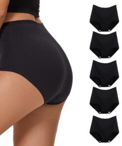 WEASIC Femmes sous-vêtements Taille Haute et Respirantes pour Grande Taille et Multipack de Slips Feminins