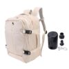 Sac à Dos de Compression à Sous Vide 55 L avec USB et Pompe, Valise de Cabine Étanche Rétractable pour Hommes/Femmes (Be