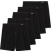 FM London Lot de 5 Boxers Coupe Ample Couleur Unie Homme Coton OEKO-TEX confortABLE Scene Intime "Parachute"