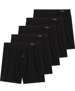 FM London Lot de 5 Boxers Coupe Ample Couleur Unie Homme Coton OEKO-TEX confortABLE Scene Intime "Parachute"
